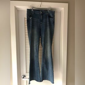GAP jeans, size 14. High rise, flare